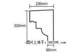 产品分解图型 - 檐口线，型号：SX311-YK-3，规格：230x310mm(3) - 中山三象EPS建材 zs.sx311.cc